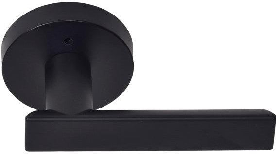 Better Home Products Boardwalk Privacy Lever in Black finish