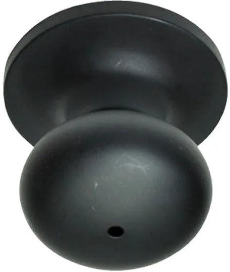 Better Home Products Noe Valley Mushroom Privacy Knob in Black finish