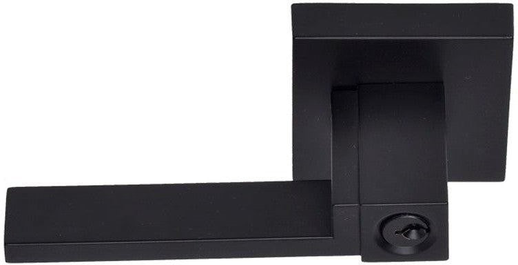 Better Home Products San Francisco Entry Lever - Left Handed in Black finish