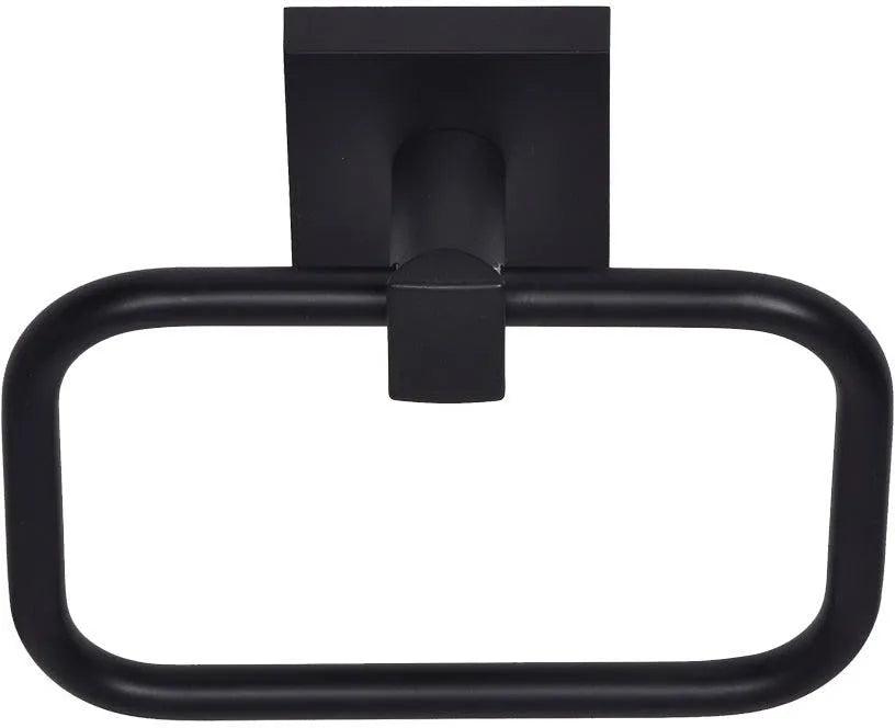 The Better Home Products Santa Cruz Towel Ring in Black finish