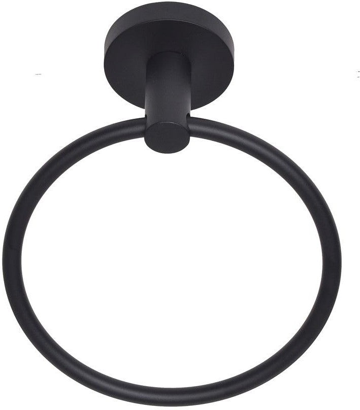 Better Home Products Skyline Towel Ring in Black finish