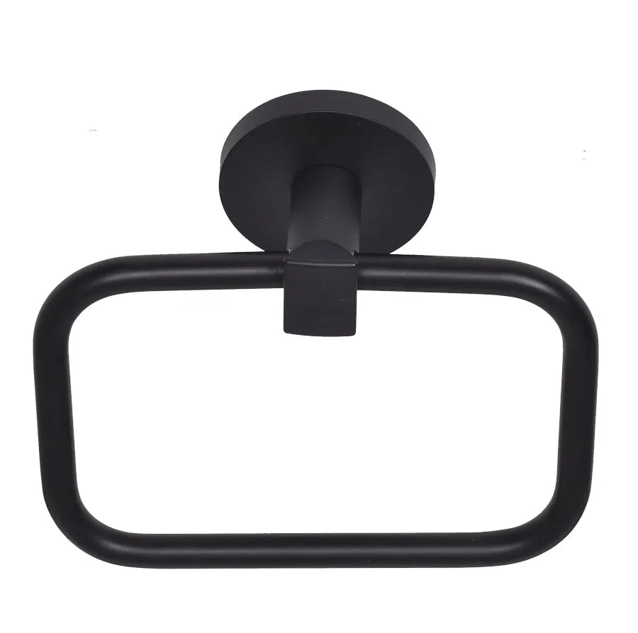 Better Home Products Boardwalk Towel Ring in Matte Black finish