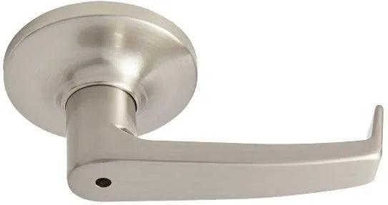 Better Home Products Candlestick Park Push Button Privacy Lever in Satin Nickel finish