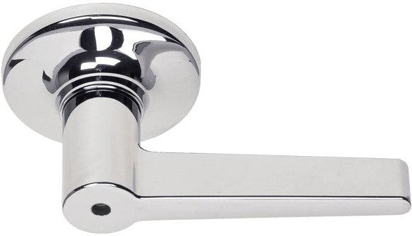 Better Home Products Dillon Beach Push Button Privacy Lever in Chrome finish