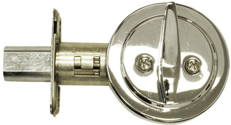 Better Home Products One-Sided Deadbolt in Chrome finish