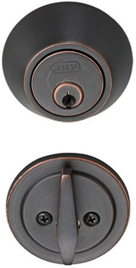 Better Home Products Grade 2 Commercial Single Cylinder Deadbolt in Dark Bronze finish