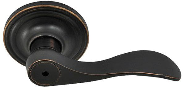 Better Home Products Lombard Privacy Lever in Dark Bronze finish