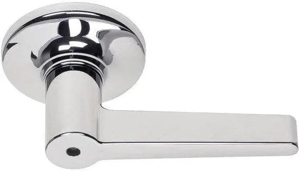 Better Home Products Dillon Beach Push Button Privacy Lever in Chrome finish