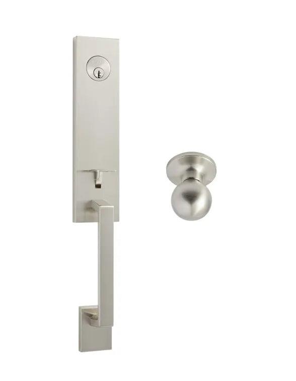 Better Home Products Fisherman's Wharf Handleset with Ball Knob Interior Satin Nickel