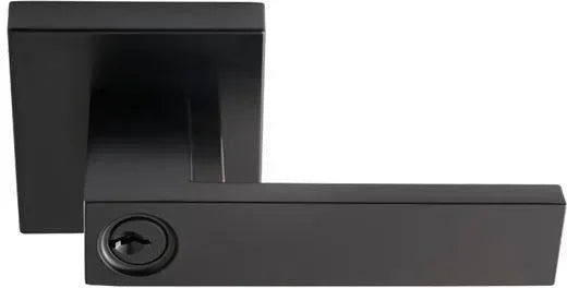 Better Home Products Forest Hill Keyed Entry Lever in Matte Black finish