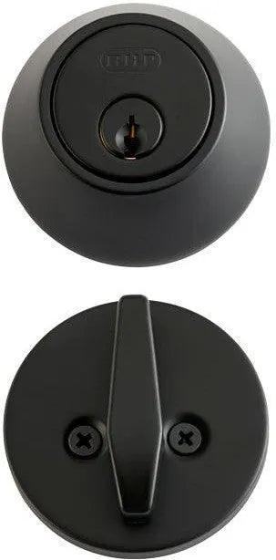 Better Home Products Grade 2 Commercial Single Cylinder Deadbolt in Black finish
