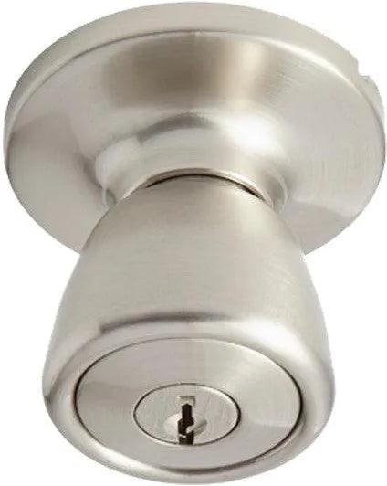Better Home Products Land's End Tulip Entry Knob Satin Nickel