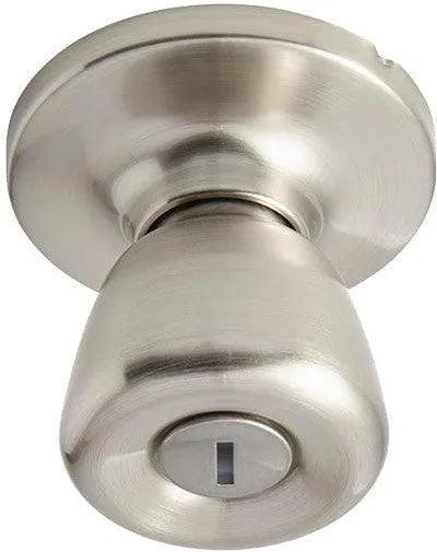 Better Home Products Land's End Tulip Privacy Knob Satin Nickel