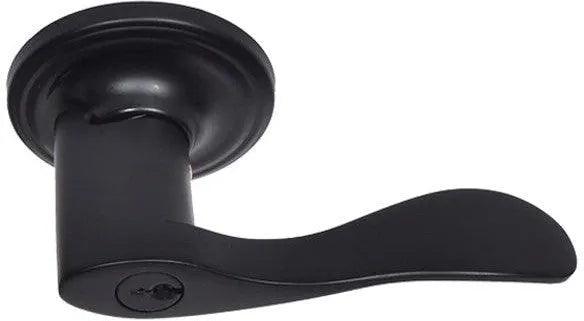 Better Home Products Lombard Entry Lever in Black finish
