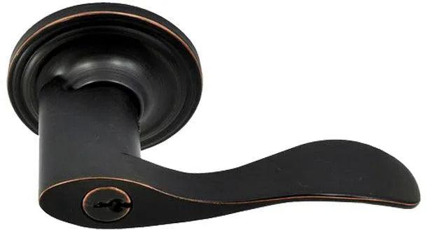 Better Home Products Lombard Entry Lever in Dark Bronze finish