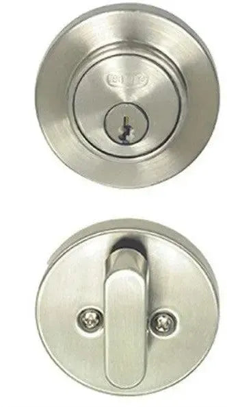 Better Home Products Low Profile Single Cylinder Deadbolt in Satin Nickel finish