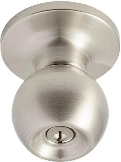 Better Home Products Marina Ball Entry Knob Satin Nickel