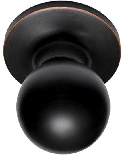 The Better Home Products Marina Ball Passage Knob in Black finish