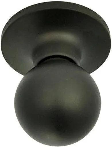 Better Home Products Marina Ball Passage Knob in Black finish