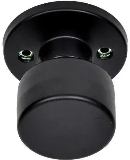 Better Home Products Mission Bell Handleset Trim Knob in Black finish