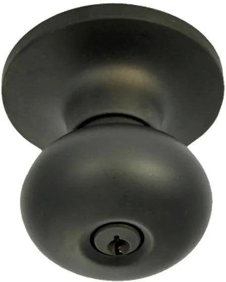 Better Home Products Noe Valley Mushroom Entry Knob Black