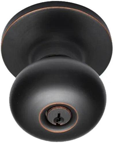 Better Home Products Noe Valley Mushroom Entry Knob Dark Bronze