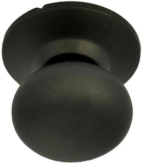 Better Home Products Noe Valley Mushroom Handleset Trim Knob in Black finish