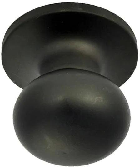 Better Home Products Noe Valley Mushroom Passage Knob Black