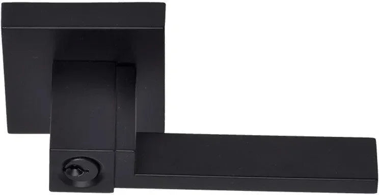 Better Home Products San Francisco Entry Lever - Right Handed in Black finish