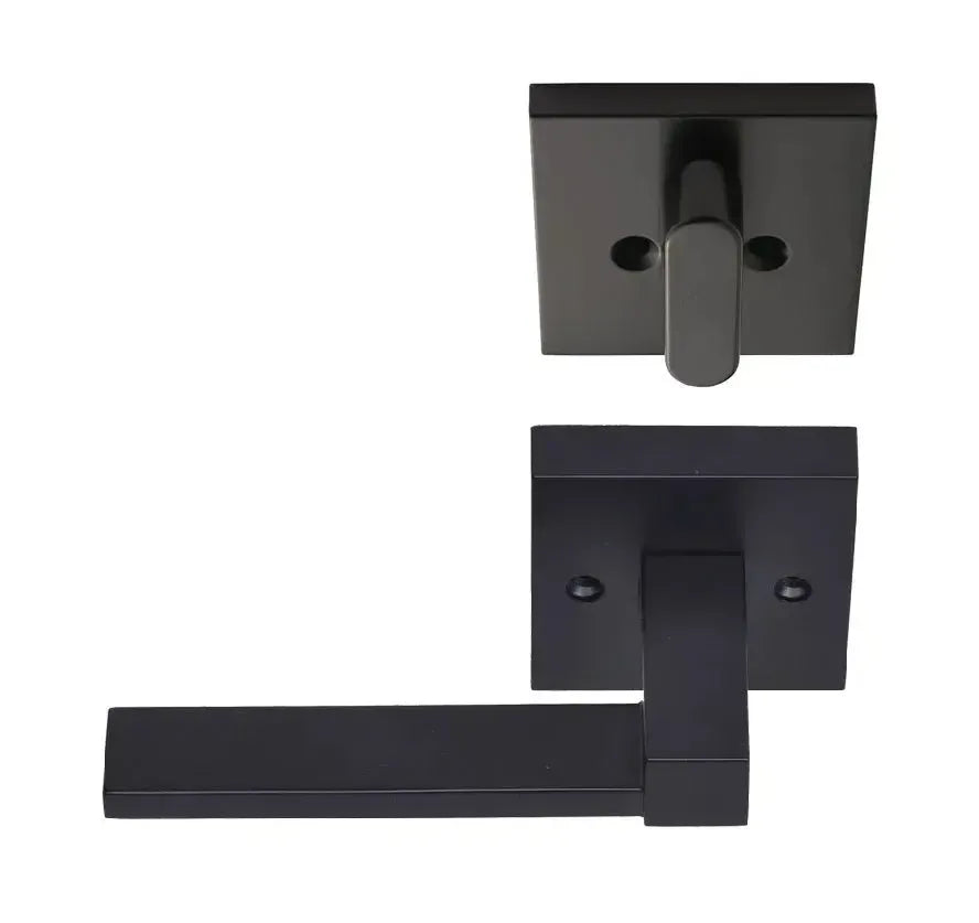 Better Home Products San Francisco Handleset Trim Lever - Exterior Handleset Sold Separately in Matte Black finish
