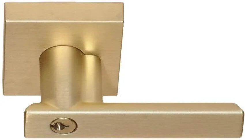 Better Home Products Santa Cruz Entry Lever in Satin Brass finish