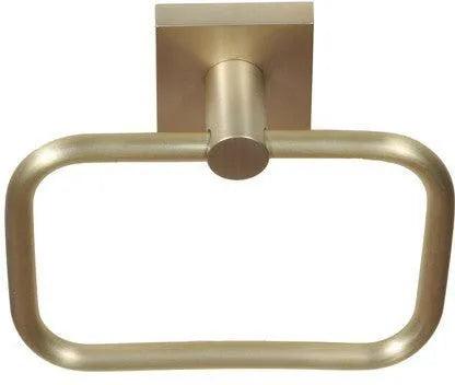 The Better Home Products Santa Cruz Towel Ring in Satin Brass finish