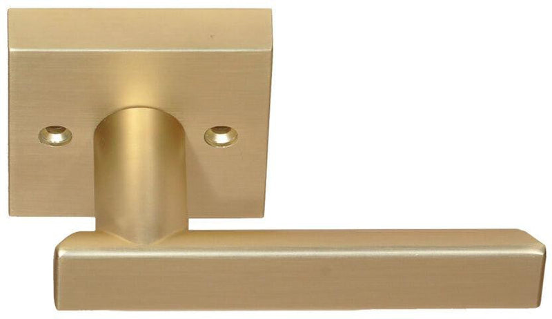 Better Home Products Santa Cruz Half Dummy Lever in Satin Brass finish