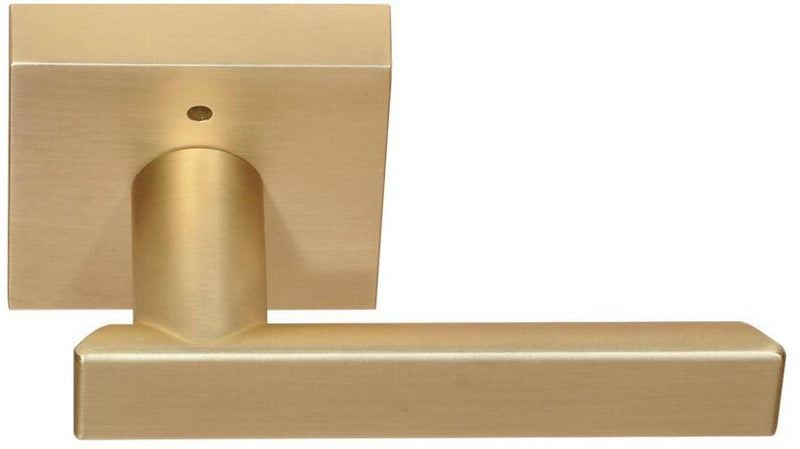 Better Home Products Santa Cruz Privacy Lever in Satin Brass finish