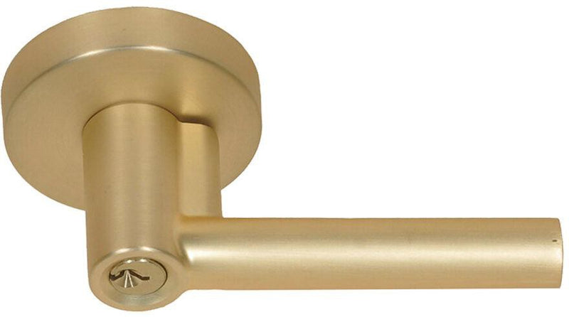 Better Home Products Stinson Beach Entry Lever in Satin Brass finish