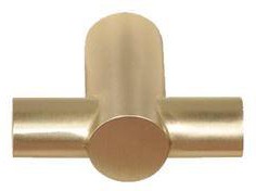 Better Home Products Stinson Beach Solid T Bar Pull in Satin Brass finish