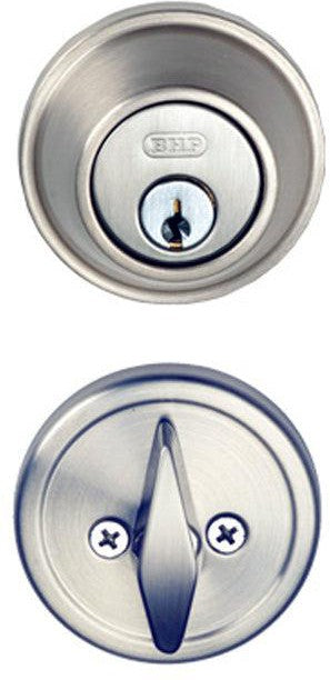 Better Home Products Grade 2 Commercial Single Cylinder Deadbolt in Satin Nickel finish