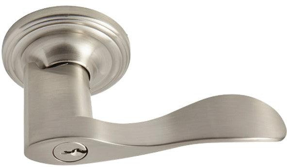 Better Home Products Lombard Entry Lever in Satin Nickel finish