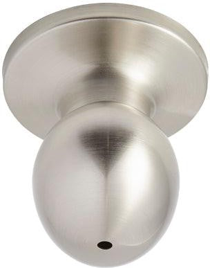 Better Home Products Miraloma Park Privacy Egg Knob in Satin Nickel finish