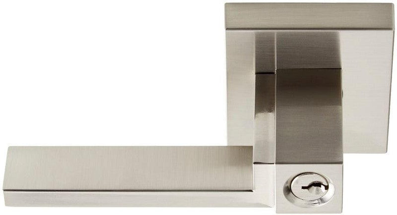 Better Home Products San Francisco Entry Lever - Left Handed in Satin Nickel finish