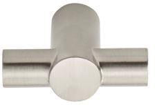 Better Home Products Stinson Beach Solid T Bar Pull in Satin Nickel finish