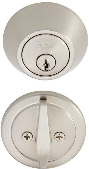 Better Home Products UL Single Cylinder Deadbolt in Satin Nickel finish