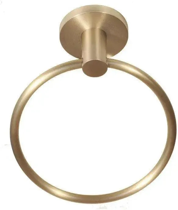 Better Home Products Stinson Beach Towel Ring in Satin Brass finish