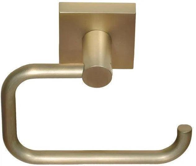 The Better Home Products Tiburon Euro Paper Holder in Satin Brass finish