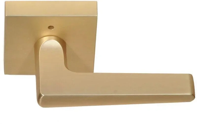 Better Home Products Tiburon Privacy Lever in Satin Brass finish