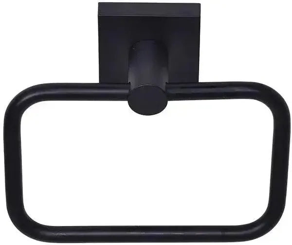 Better Home Products Tiburon Towel Ring in Matte Black finish