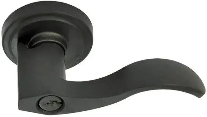 Better Home Products Twin Peaks Lever in Matte Black finish