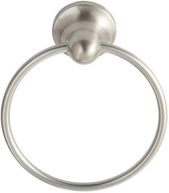 Better Home Products Twin Peaks Towel Ring in Satin Nickel finish
