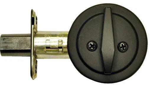 Better Home Products UL Keyless/One-Sided Deadbolt in Black finish