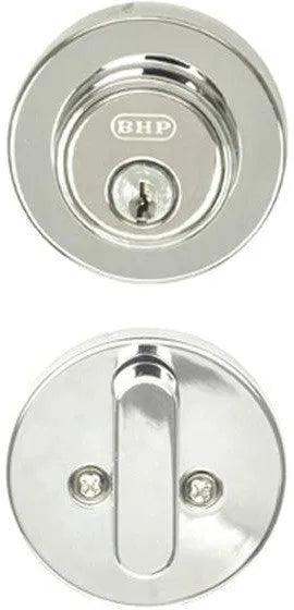Better Home Products UL Low Profile Single Cylinder Deadbolt in Chrome finish